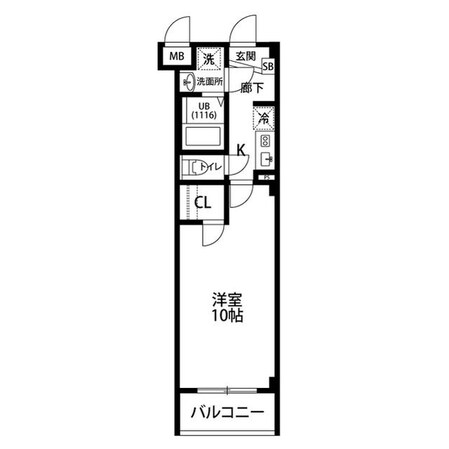 アンプルールフェール YAHAGI2の物件間取画像